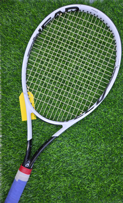 Vist Large View of Product Image Which is Used Head Racquet SPEED PRO Adult Tennis Racquet White 4 1/4"