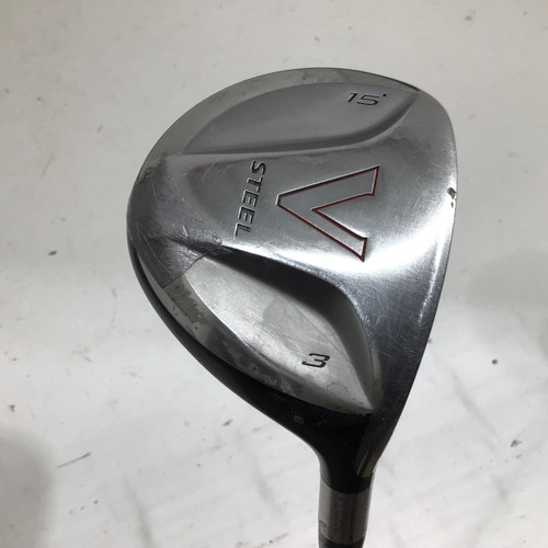 Vist Large View of Product Image Which is Used Taylormade V STEEL 15 DEG 3 FW WOOD R FLEX Mens Fairway Wood RH 3 Wood