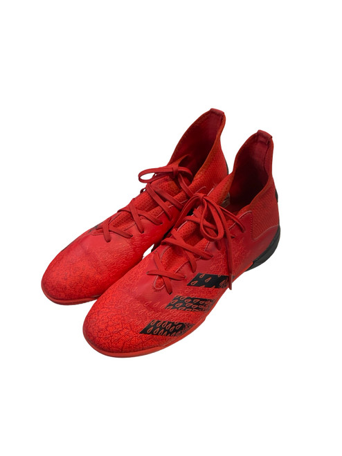 Vist Large View of Product Image Which is Used Adidas PREDATOR Soccer Indoor Shoes Red Senior 6