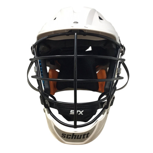 Vist Large View of Product Image Which is Used Schutt STALLION 650 Lacrosse Helmet White MD
