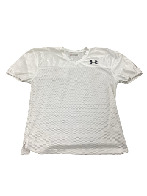 Vist Large View of Product Image Which is Used Under Armour FOOTBALL PRACTICE JERSEY FB Top Youth White XL