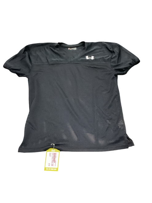 Vist Large View of Product Image Which is Used Under Armour FOOTBALL PRACTICE JERSEY FB Top Youth Black XL