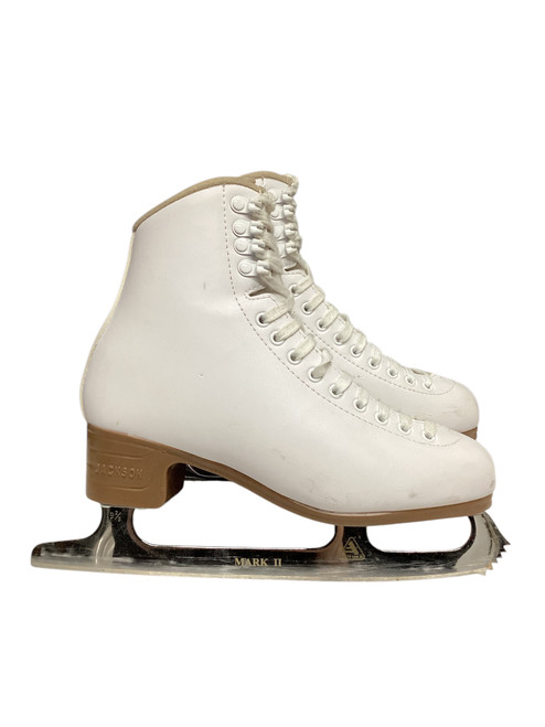 Vist Large View of Product Image Which is Used Jackson EXCEL WomensFigure Skate White Senior 6.5