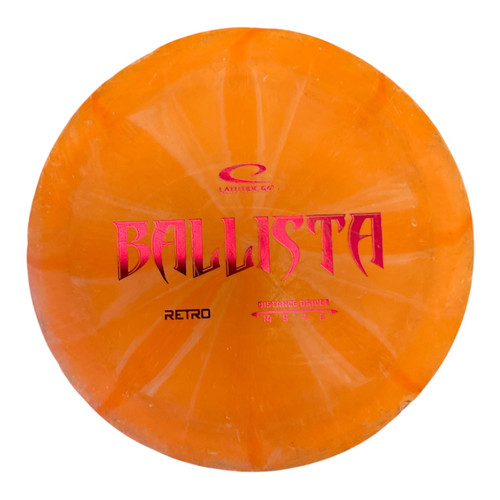 Vist Large View of Product Image Which is Used Latitude 64 RETRO BALLISTA Disc Golf Driver Orange 174g