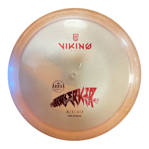 Vist Large View of Product Image Which is Used ARMOR BERSERKER Disc Golf Driver Orange 175g