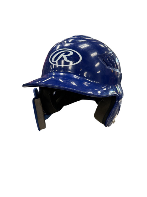 Vist Large View of Product Image Which is Used Rawlings HELMET Batting Helmet No Mask Royal Blue SM