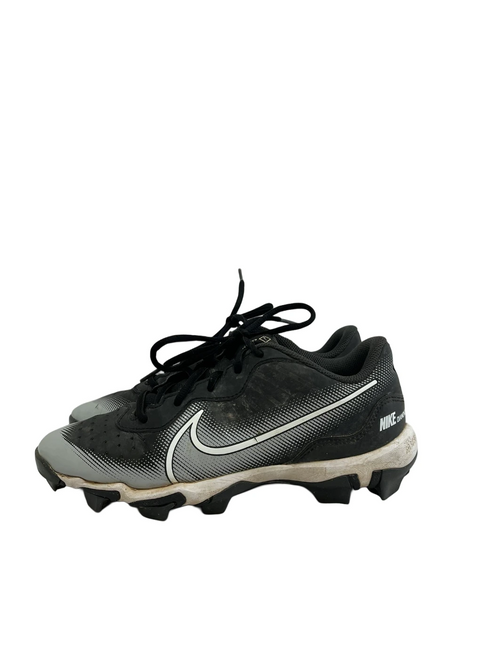 Vist Large View of Product Image Which is Used Nike Alpha Huarache Jr 6 BB/SB Cleats Black 
