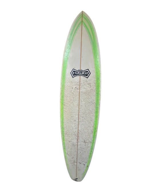 Vist Large View of Product Image Which is Used CUSTOM CLEVER SURFBOARD Surfboard White 7Ft 2In