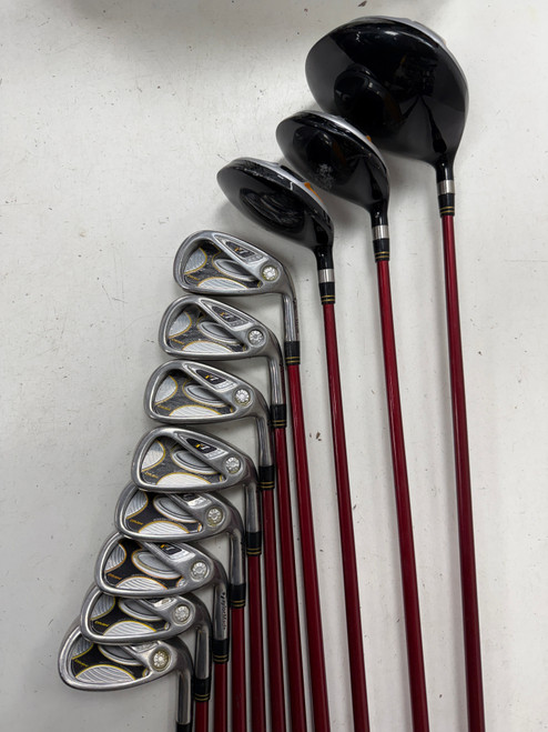 Vist Large View of Product Image Which is Used Taylormade R7 DRAW Womens Package Set RH Red 12 Piece