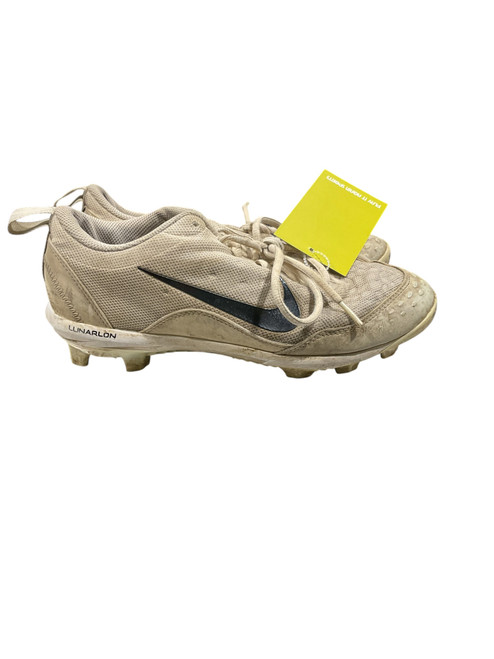 Vist Large View of Product Image Which is Used Nike LUNARLON BB/SB Cleats White Senior 8