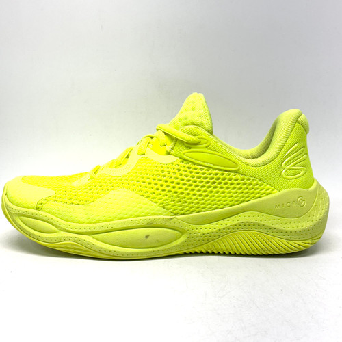 Vist Large View of Product Image Which is Used Under Armour CURRY SPLASH Basketball Shoes M Yellow Senior 8
