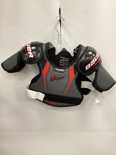 Vist Large View of Product Image Which is Used Bauer LIL SPORT Youth Shoulder Pads LG