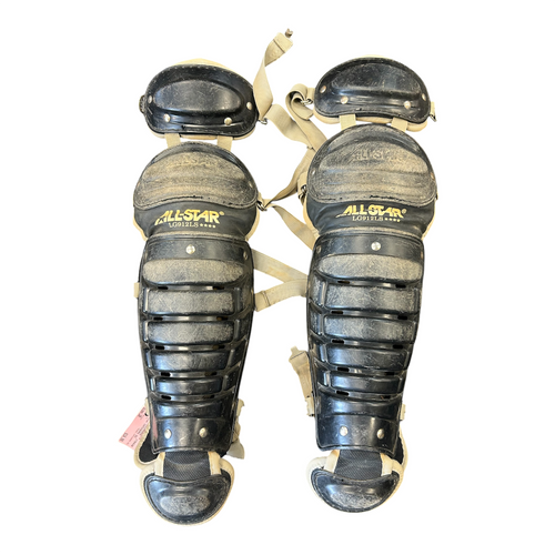 Vist Large View of Product Image Which is Used All-Star CATCHERS SG Catchers Leg Guards Black Junior