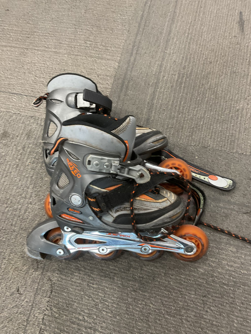 Vist Large View of Product Image Which is Used JOEREX INLINE SKATES Junior Aggressive Skates Grey Adjustable