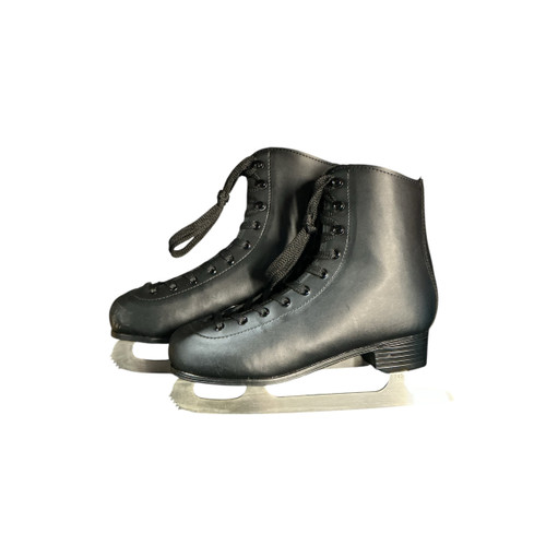 Vist Large View of Product Image Which is Used AHYMLION BLK FIG SKATES Mens Figure Skate Black Senior 8.5