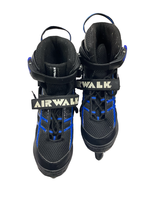 Vist Large View of Product Image Which is Used Airwalk ABEC-5 Junior Rec Fitness Skates Navy Blue Adjustable