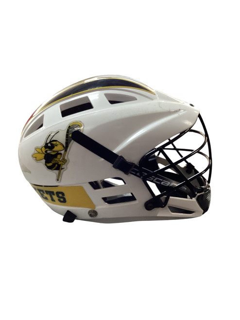 Vist Large View of Product Image Which is Used Cascade MLL HELMET Lacrosse Helmet White M/L
