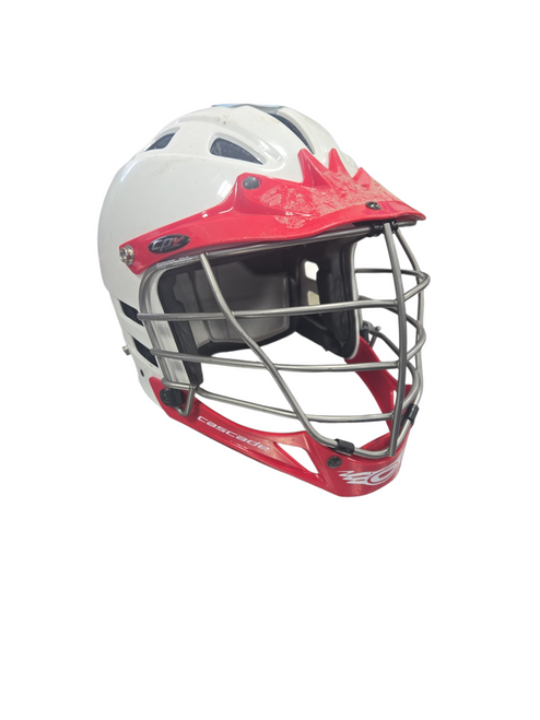 Vist Large View of Product Image Which is Used Cascade WHITE HELMET Lacrosse Helmet White SM