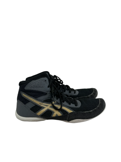 Vist Large View of Product Image Which is Used Asics Matflex Jr 4 Wrestling Shoes Black 