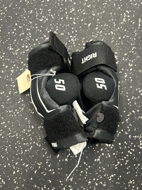 Vist Large View of Product Image Which is Used STX STALLION 50 Lacrosse Arm Pads/Guards Black XXS