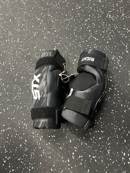 Vist Large View of Product Image Which is Used STX STALLION 75 Lacrosse Arm Pads/Guards Black XXS