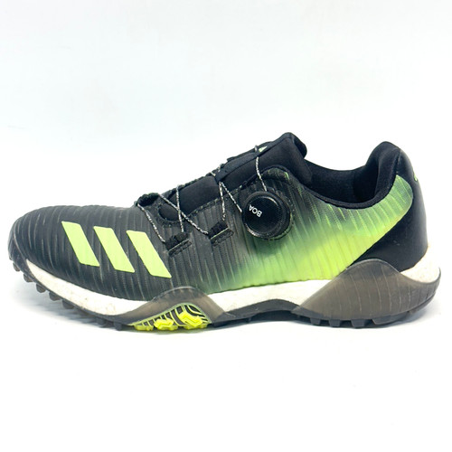 Vist Large View of Product Image Which is Used Adidas CODE CHAOS BOA Womens Golf Shoes Black And Neon Green Senior 9