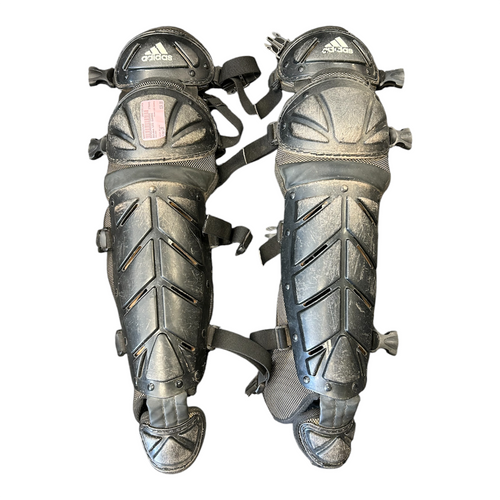 Vist Large View of Product Image Which is Used Adidas LEG GUARDS Catchers Leg Guards Black Junior
