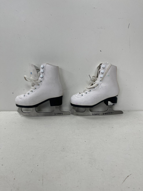 Vist Large View of Product Image Which is Used VIC DREAM Girls Figure Skate White Youth 09.0