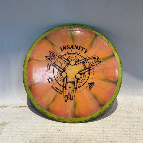 Vist Large View of Product Image Which is Used Axiom INSANITY Disc Golf Mid Range Orange