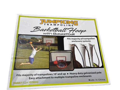Vist Large View of Product Image Which is Used JumpKing Trampoline Basketball Hoop