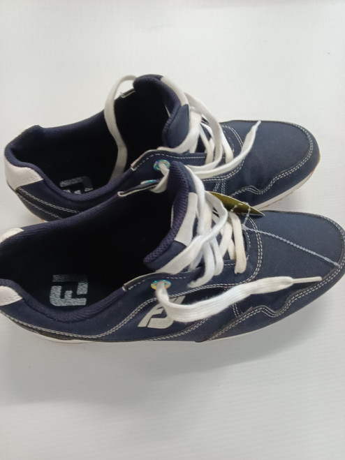 Vist Large View of Product Image Which is Used Foot Joy Women's Golf Shoes blue senior 9