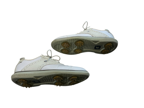 Vist Large View of Product Image Which is Used Foot Joy Jr Golf Shoes White Junior 04