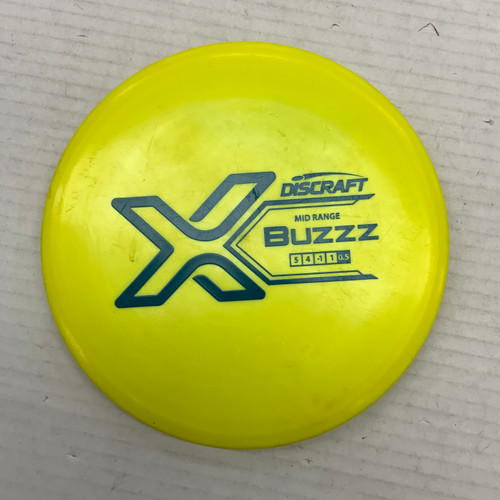 Vist Large View of Product Image Which is Used Discraft X BUZZZ Disc Golf Mid Range Yellow 167g