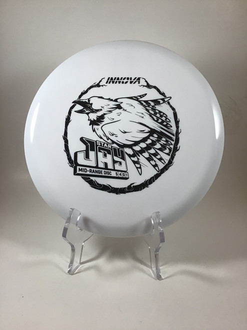 Vist Large View of Product Image Which is Used Innova STAR JAY Disc Golf Mid Range White 171g