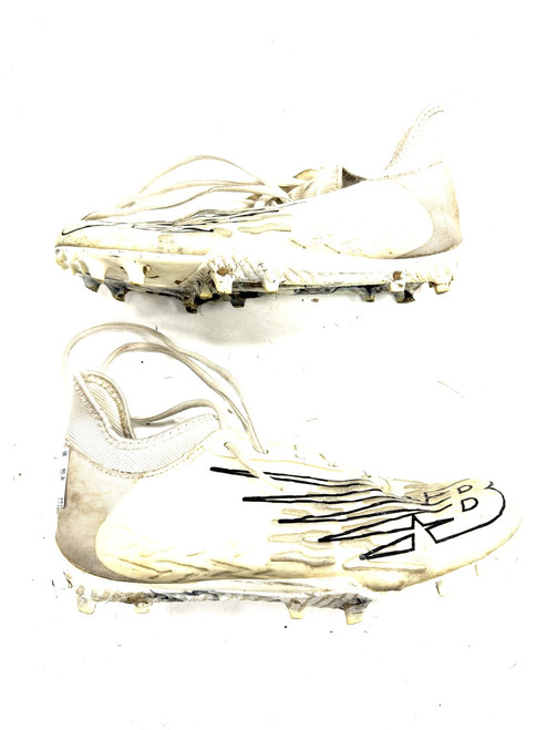 Vist Large View of Product Image Which is Used New Balance LAX Cleats Mens White Senior 6.5