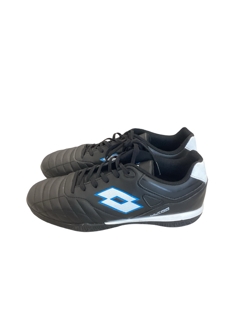 Vist Large View of Product Image Which is Used Lotto Soccer Indoor Shoes Black Youth 07.0