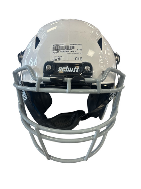 Vist Large View of Product Image Which is Used Schutt VENGANCE A11 FB Helmet White MD