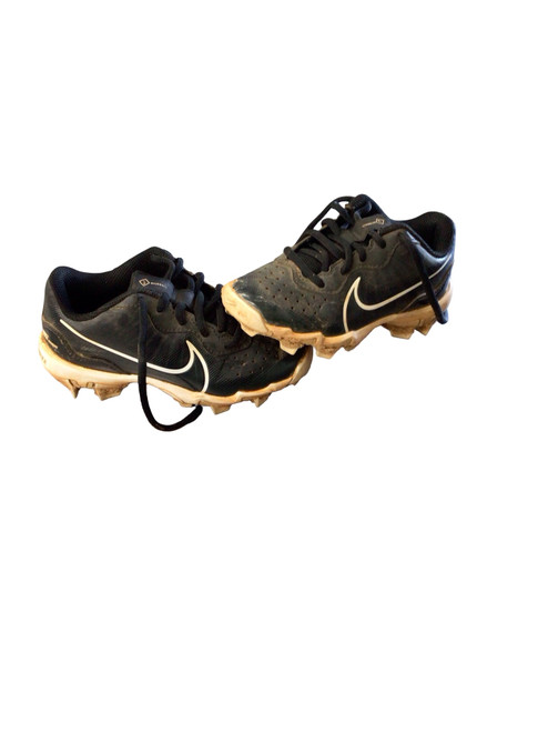 Vist Large View of Product Image Which is Used Nike BASEBALL CLEATS BB/SB Cleats Black Youth 13.0