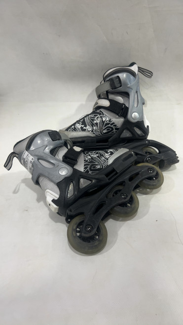 Vist Large View of Product Image Which is Used Rollerblade RSKT ROLLERBLADE ADJ 11-1 Junior Rec Fitness Skates Grey Adjustable