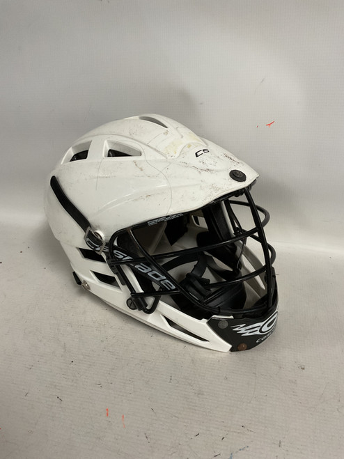 Vist Large View of Product Image Which is Used Cascade CS Lacrosse Helmet White SM