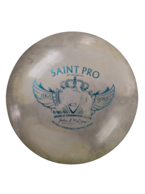 Vist Large View of Product Image Which is Used Latitude 64 SAINT PRO GOLD LINE Disc Golf Driver Beige