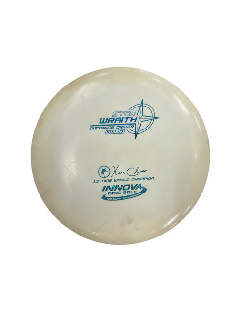 Vist Large View of Product Image Which is Used Innova STAR WRAITH Disc Golf Driver White