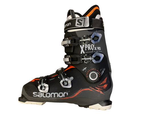 Vist Large View of Product Image Which is Used Salomon X PRO 90 Mens Downhill Ski Boot Grey 315 MP - M13.5