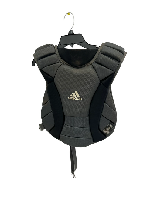 Vist Large View of Product Image Which is Used Adidas Black Jr Catchers Chest Protector 
