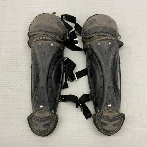 Vist Large View of Product Image Which is Used Champro CG07 Catchers Leg Guards Black Junior