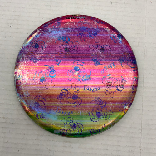 Vist Large View of Product Image Which is Used Discraft FULL FOIL BUZZZ Disc Golf Mid Range Red 178g