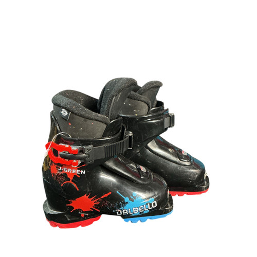 Vist Large View of Product Image Which is Used Dalbello J-GREEN Boys DH Ski Boot Black 155 MP - Y08