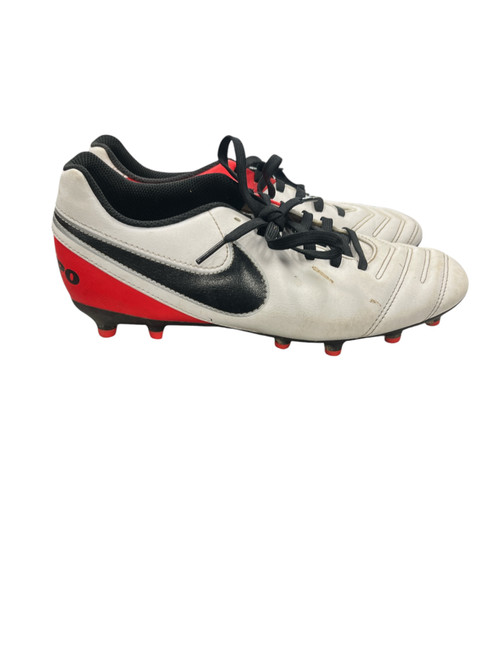 Vist Large View of Product Image Which is Used Nike Soccer Cleats White Senior 9