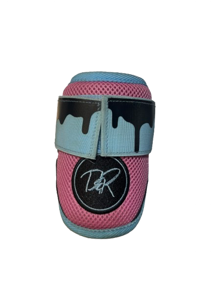 Vist Large View of Product Image Which is Used DRIP AND RIP BB/SB ELBOW PROTECTOR BB/SB Elbow Protector Carolina Blue And Pink