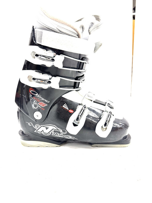 Vist Large View of Product Image Which is Used Nordica OLYMPIA 6 Womens DH Ski Boot Black 245 MP - M06.5 - W07.5